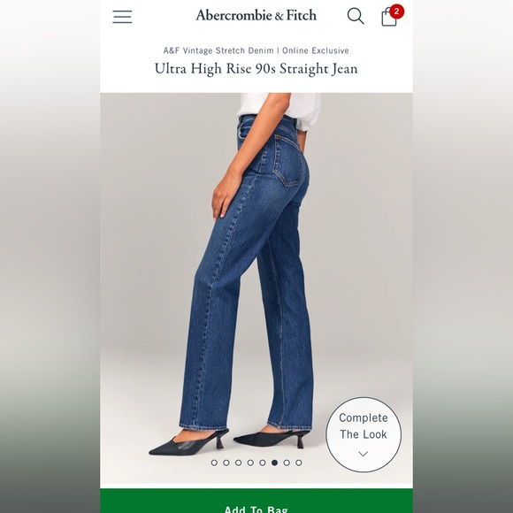 Abercrombie 90s high rise 27L - Picture 6 of 7